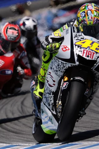 motogp, Yamaha, p8, мотоцикл, спорт, мото, гонка, ямаха, поворот