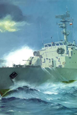 брызги, волны, kaszub, малый, море, большие, Арт