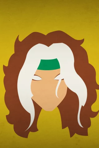шельма, rogue, Blo0p, минимализм, x-men