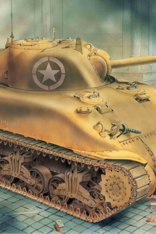 m4a1, средний, американский, dv, Арт, танк, sherman, основной