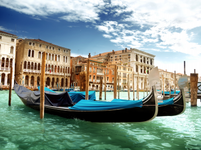 гранд-канал, гондолы, canal grande, италия, венеция, Venice, вода