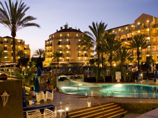 курорт, отель, басейн, мостик, spain, pools, испании