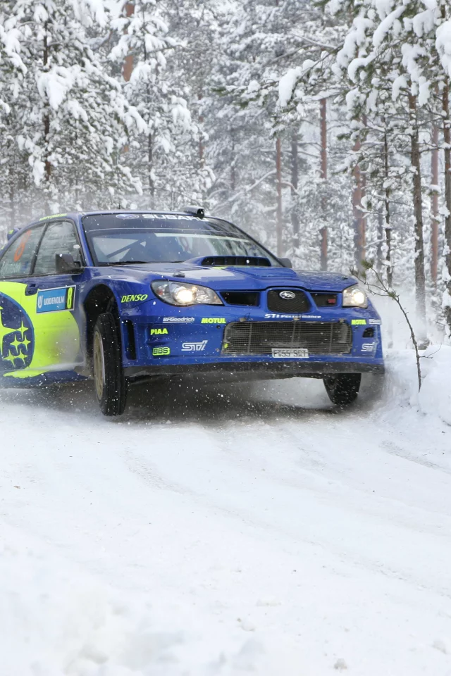 rally, Subaru, снег, синий, зима, белый, wrc, фары, гонка, impreza