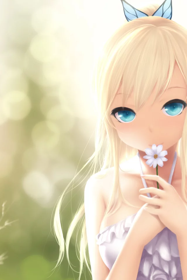 цветок, девочка, Арт, kashiwazaki sena, boku wa tomodachi ga sukunai, cait