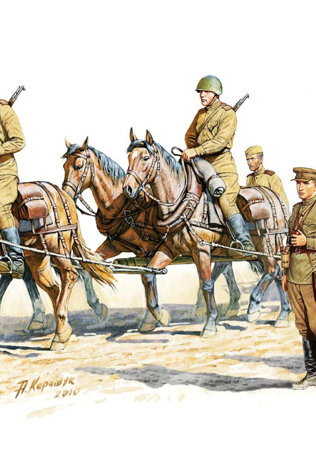 дивизионная, солдаты, Арт, зис-3, артиллерия, 76-мм