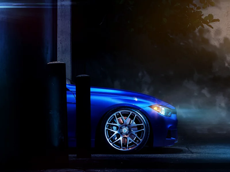 тюнинг, Bmw, авто, машины, ночь, стена, диски