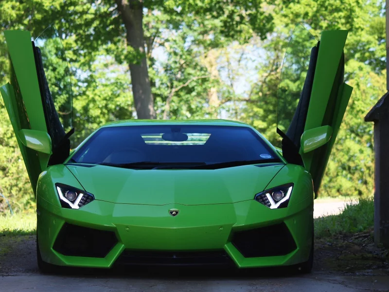 ламборгини, Lamborghini, green, авентадор, aventador, lp700-4, зеленый