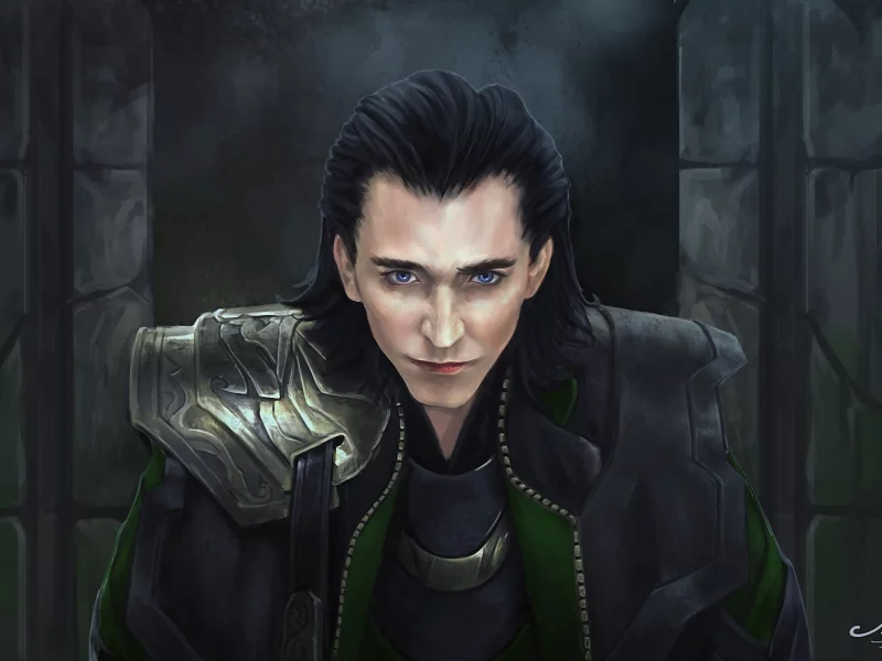 мужчина, loki , зло, the avengers, Арт