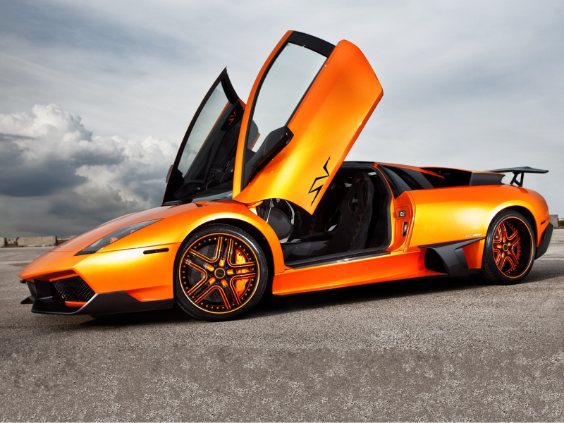 orange, lp670-sv, ламборгини, мурсиэлаго, Lamborghini, murcielago