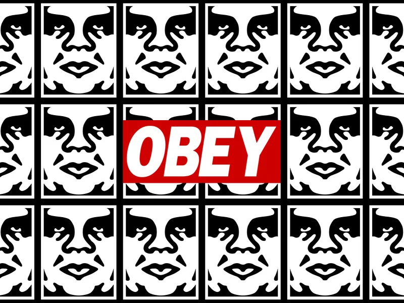 Obey, трафареты, граффити, подчиняйся