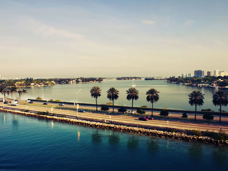 сша, usa, закат, miami beach, америка, america, майами, вода, Miami