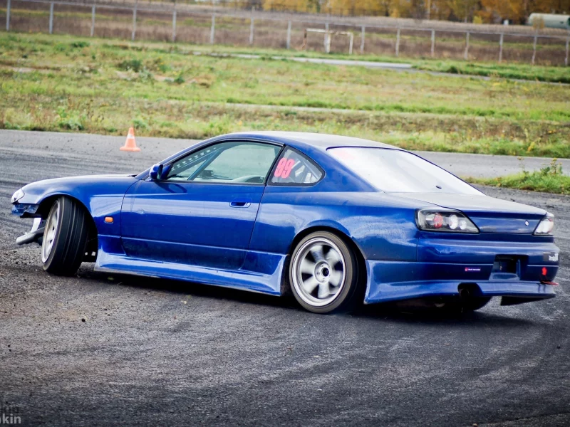 купе, silvia, машина, синяя, s15, разбитая, Nissan, ниссан, авто