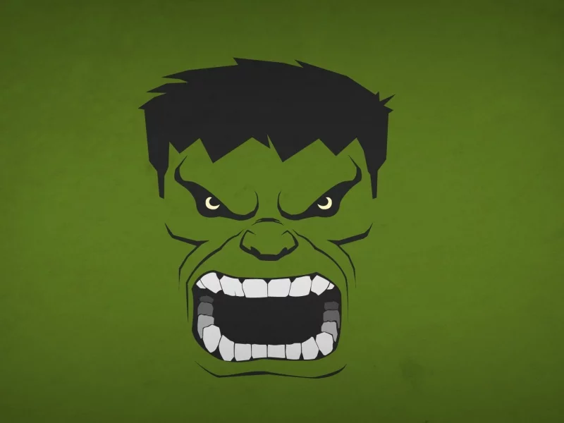 hulk, халк, минимализм, Blo0p, marvel comics
