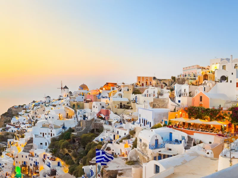 greece, дома, природа, пейзаж, море, santorini