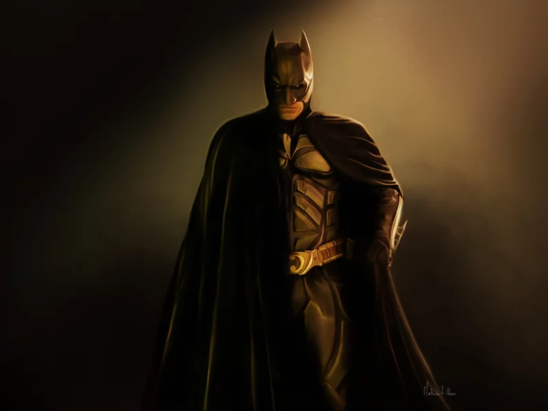 бетмен, живопись, batman, темный рыцарь, рисунок