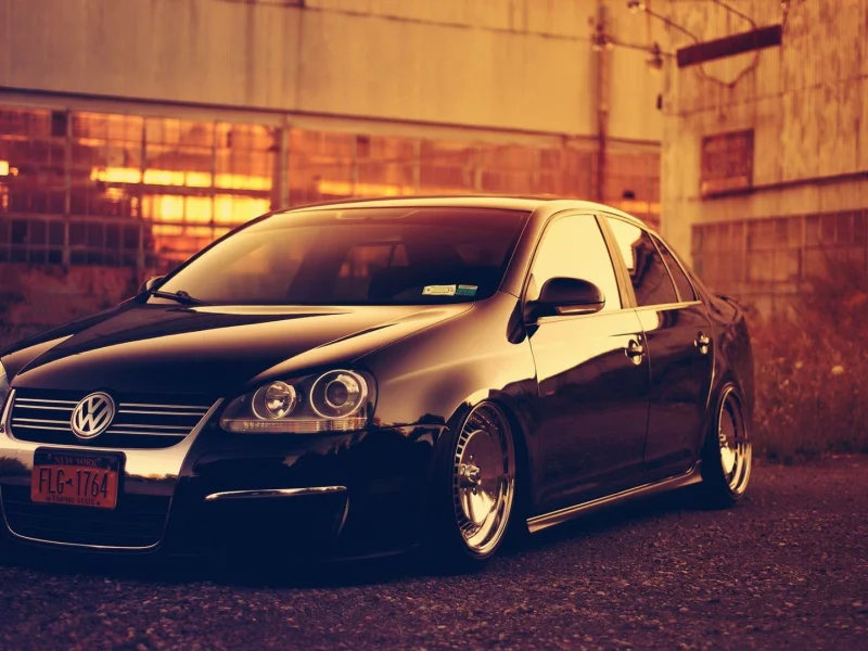 volkswagen jetta, тюнинг, stance, фольксваген