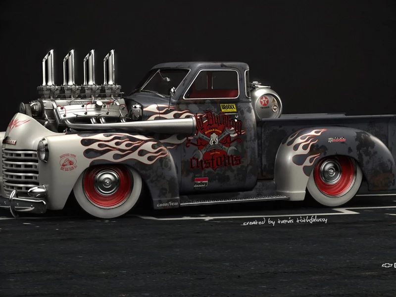 chevrolet 3100, hod rod, american muscle, car