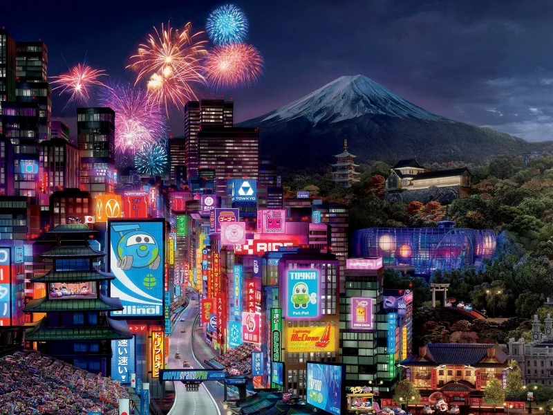 mcqueen, sport, pixar, walt disney, cars 2, tokio drift, racing, world grand prix, animated film