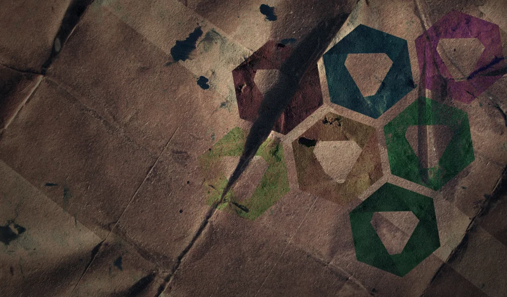 hexagon, seven, minimalism, texture