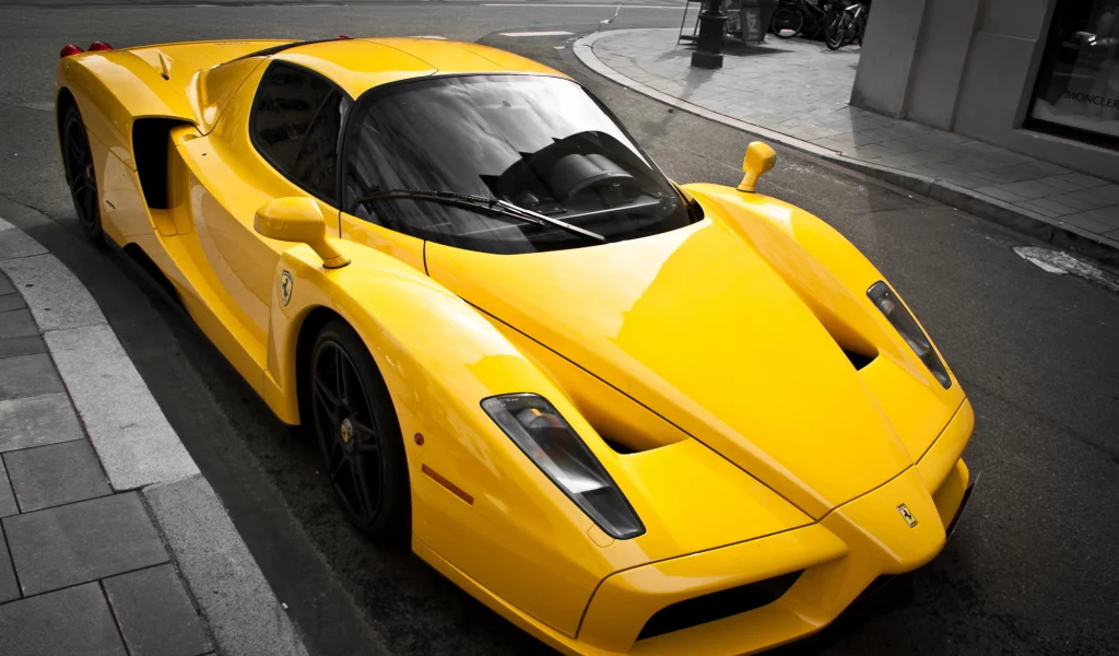 желтый, тюнинг, ferrari, enzo, суперкар, yellow, luxury, феррари
