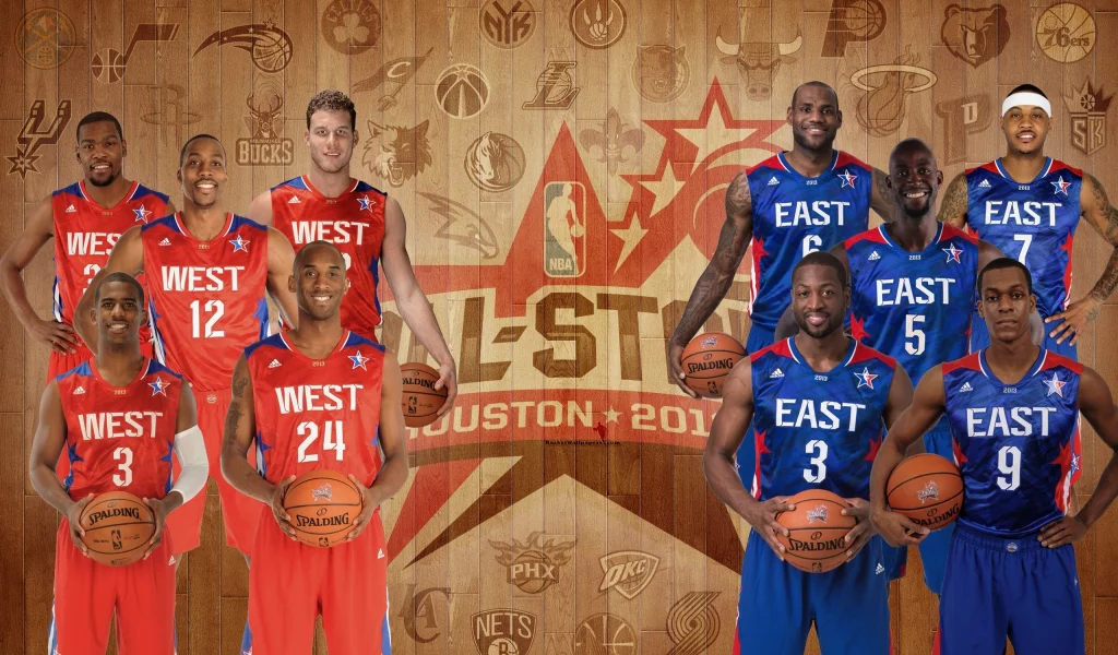 баскетбол, all stars, east, nba, kobe bryant, west, kevin durant, chris paul