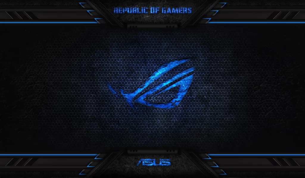asus, blue, gamers, republic, of, rog