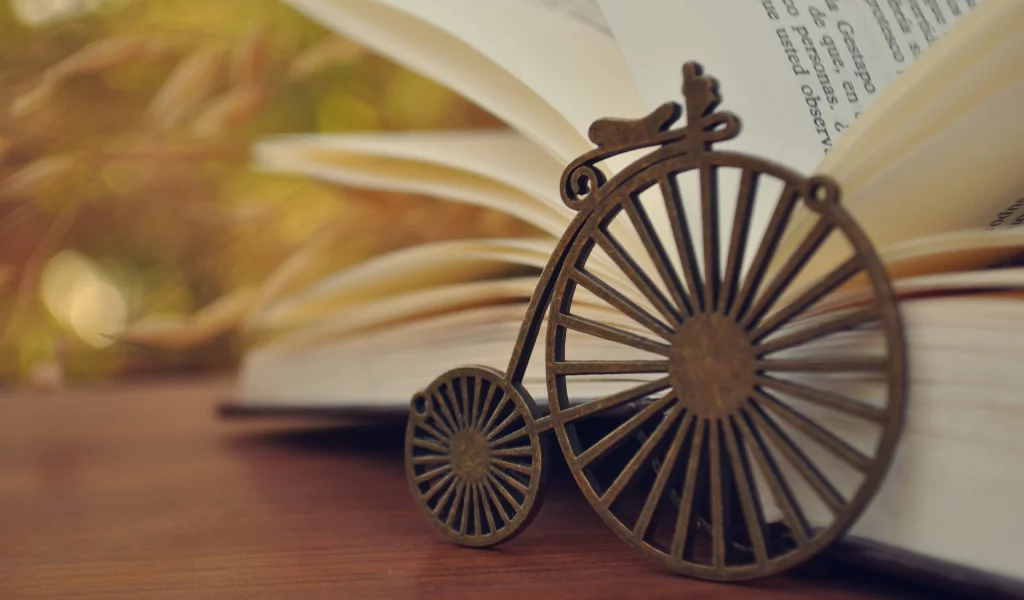 книга, разное, фон, страницы, книжка, велосипед, колесо
