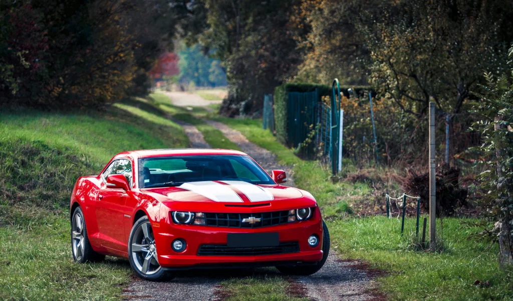 мускул кар, red, камаро, muscle car, chevrolet camaro, красный, шевроле