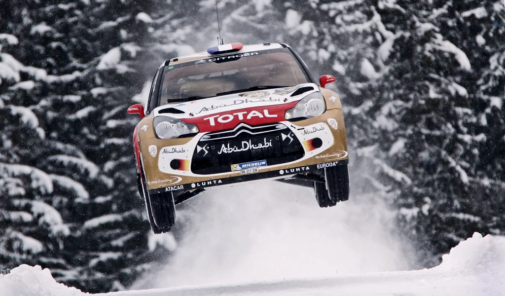 rally, скорость, ds3, летит, citroen, в воздухе, машина, wrc