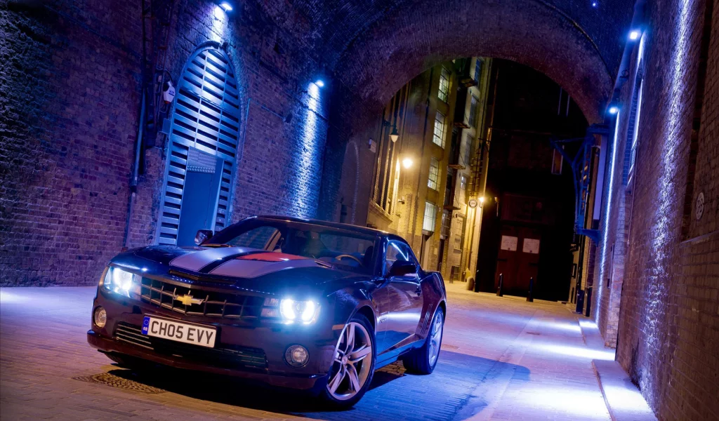 шевроле, чёрный, камаро, camaro, купе, coupe, передок, chevrolet