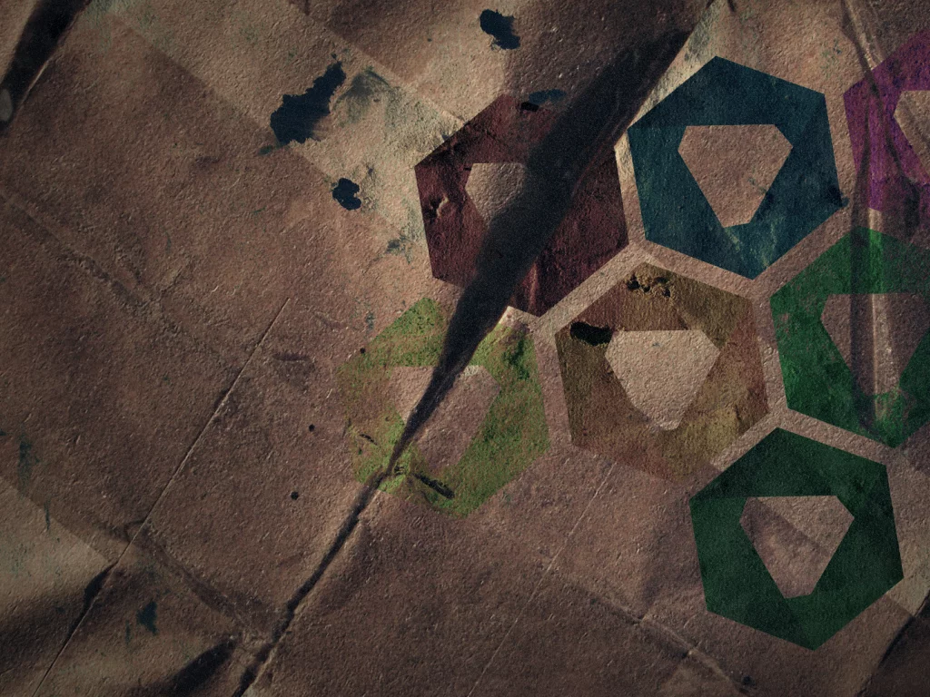 hexagon, seven, minimalism, texture