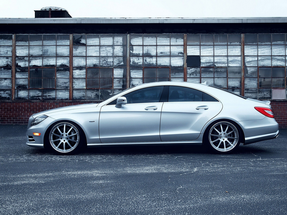 silver, машина, красота, двери, benz, cls 550, mercedes, дом