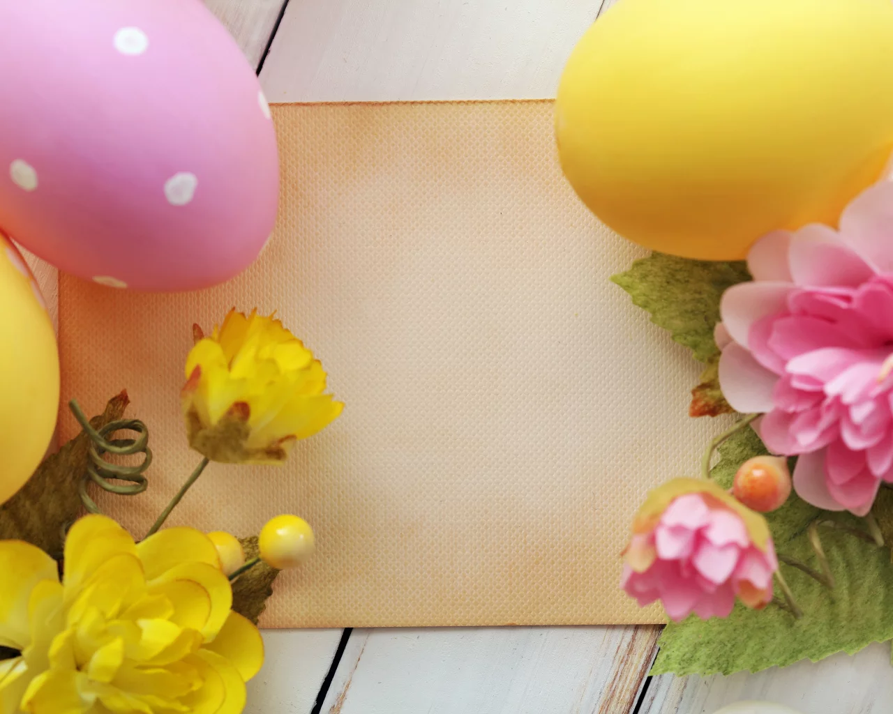 цветы, яйца, easter, весной, пасха