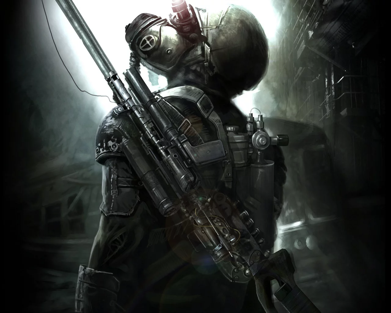 оружие, игра, metro last light, метро 2033, арт