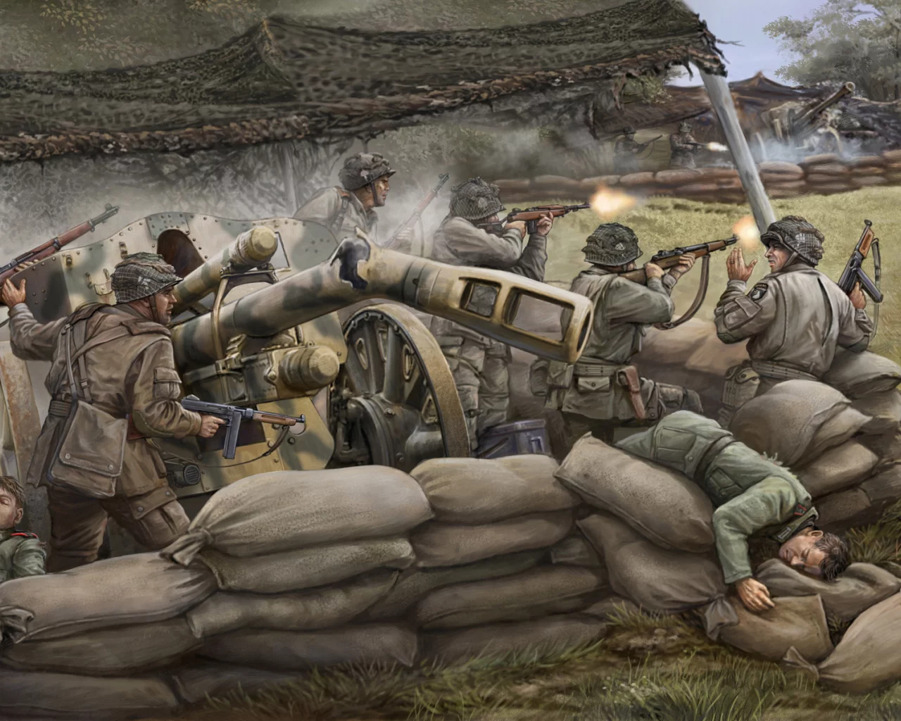 division, арт, 101-я, 101st, десантная, воздушно, airborne, солдаты