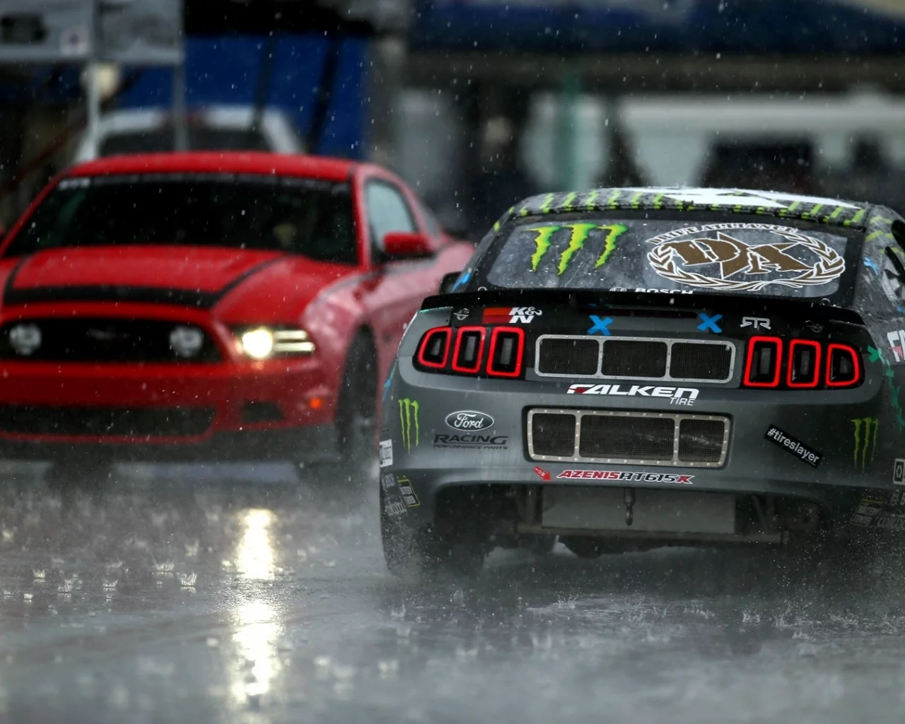 mustang, мустанг, ford, rtr, team, ртр, rain, tuning, lightsфорд, monster energy