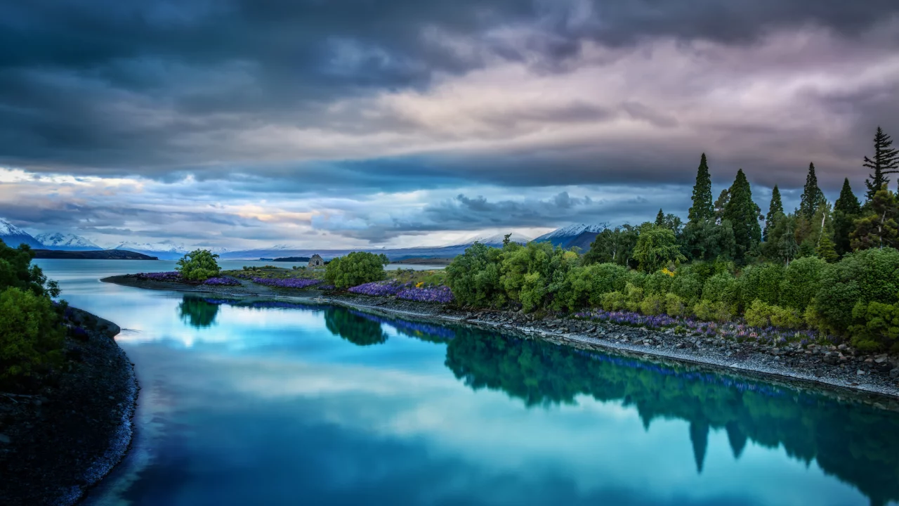текапо, озеро, природа, lake tekapo, новая зеландия, new zealand