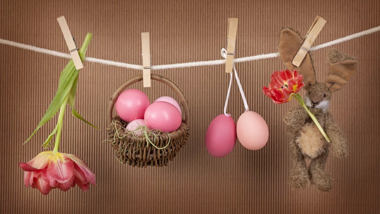 цветы, тюльпаны, easter, пасха, яйца