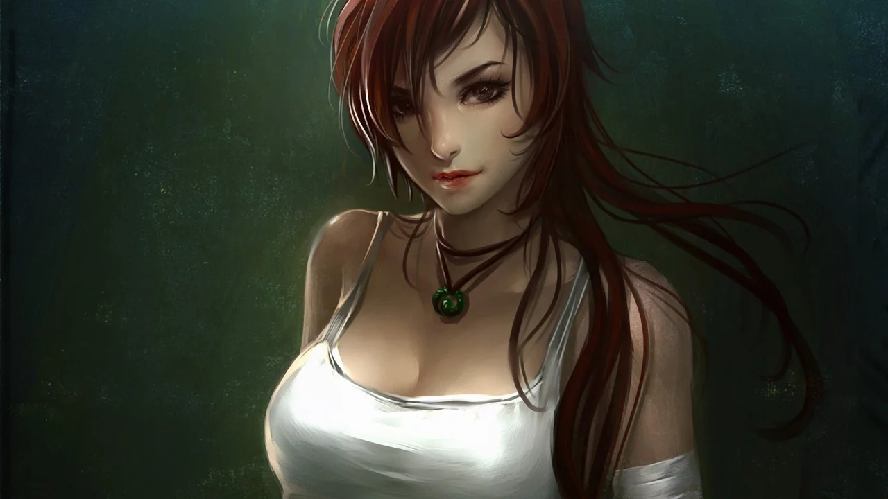tomb raider, девушка, кулон, волосы, арт, lara croft, взгляд