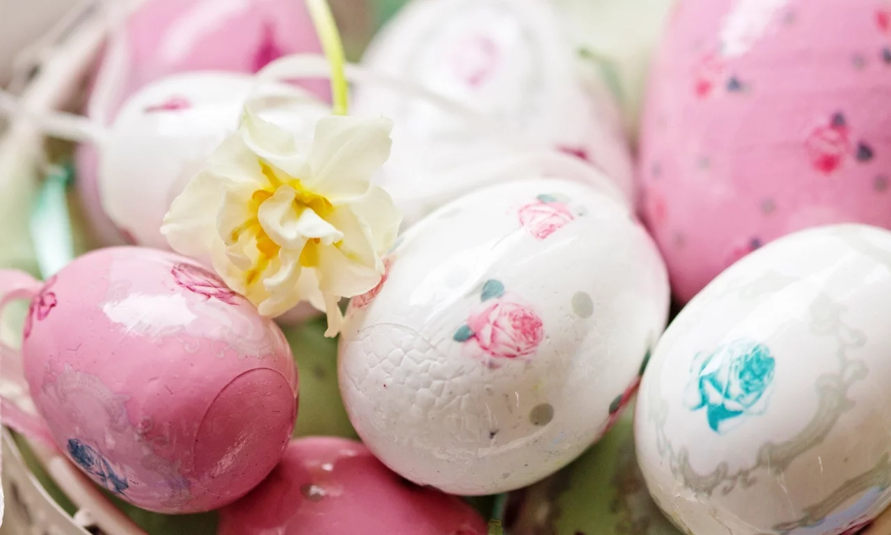 розовые, праздник, easter, пасха, пасхальные, весна, яйца