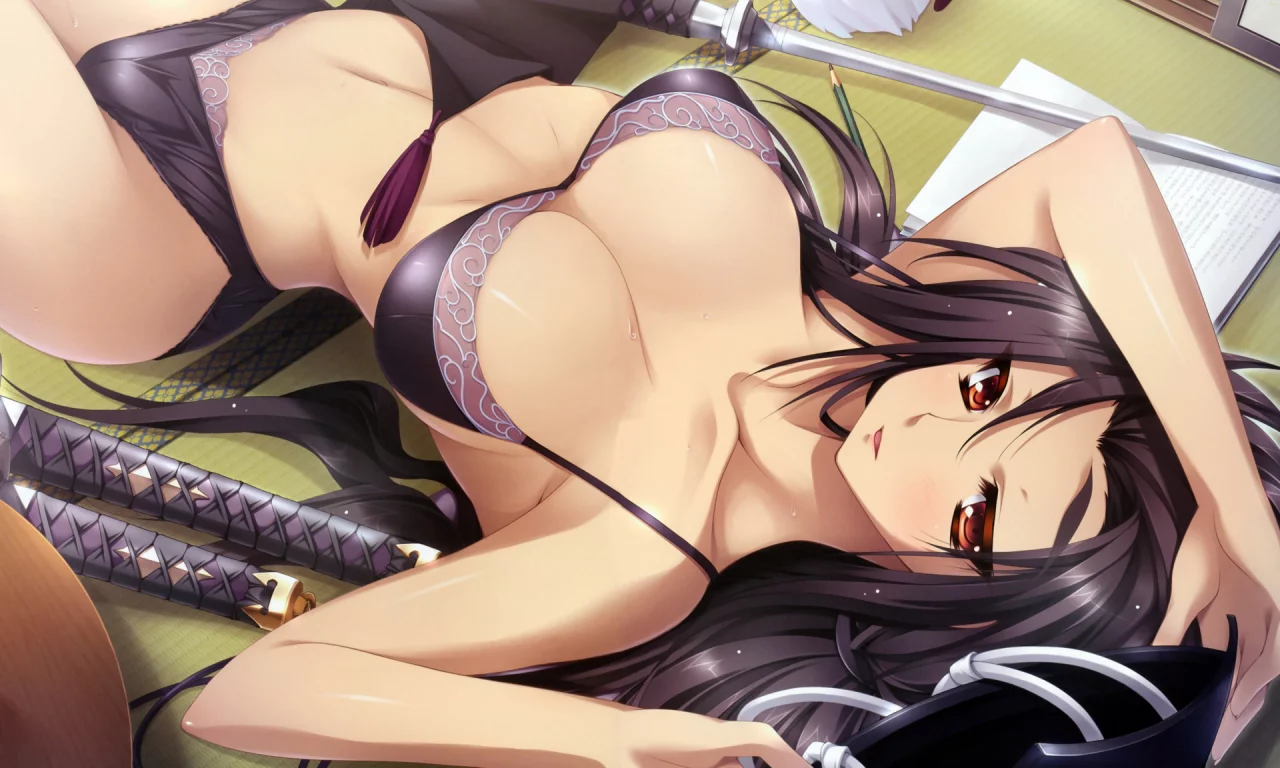 game, девушка, katagiri hinata , арт, hasegawa taira, лежа, appare! tenka gomen