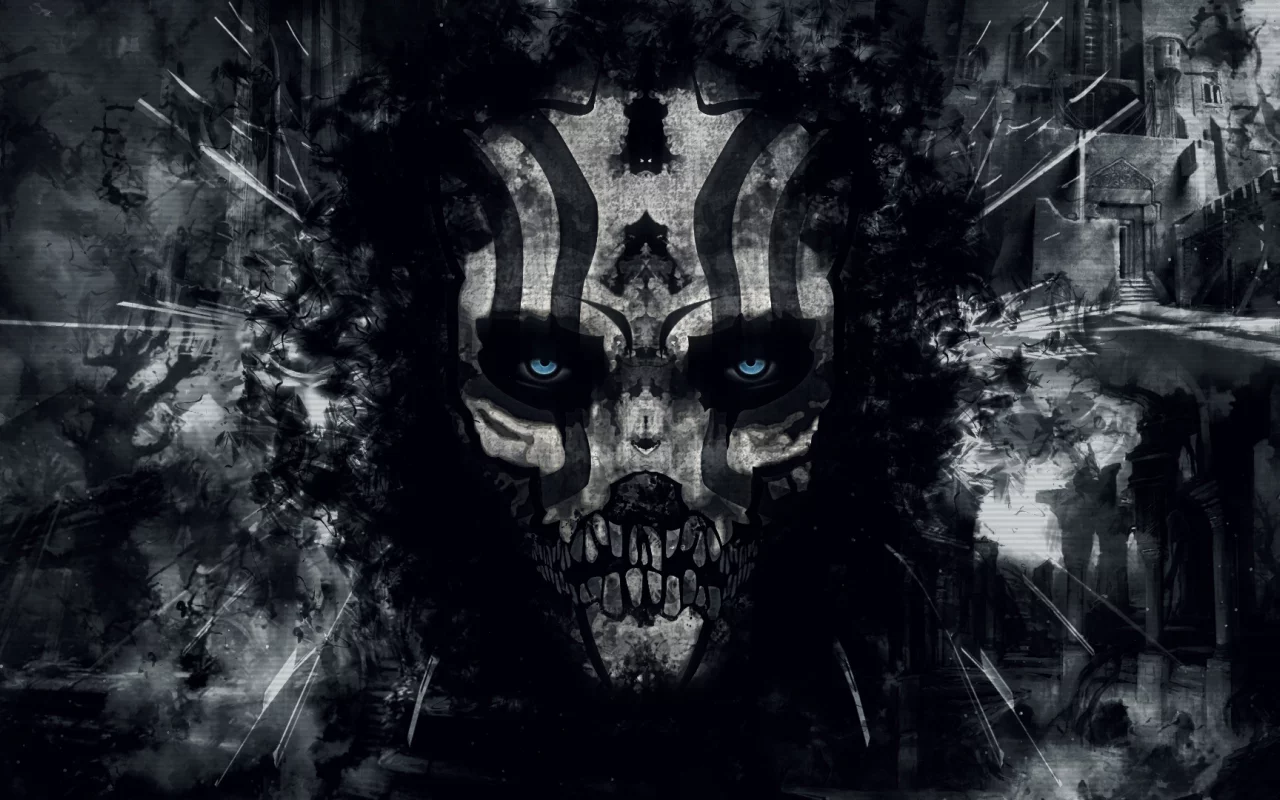 skull, background, eyes, abstract, mask, black
