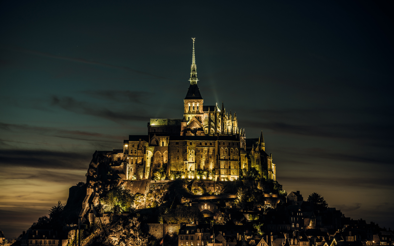 castle, normandy, france, mont saint-michel, нормандия, франция, island