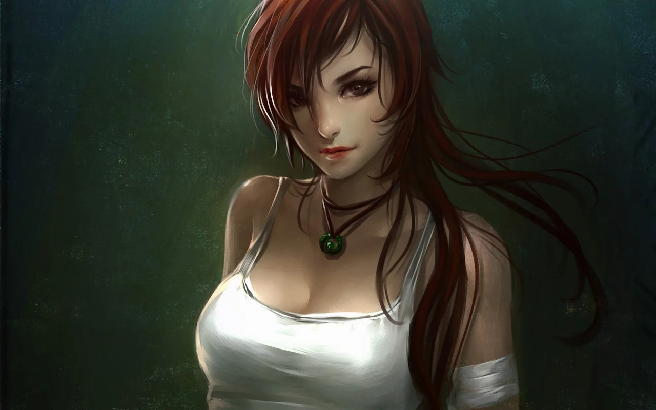 tomb raider, девушка, кулон, волосы, арт, lara croft, взгляд