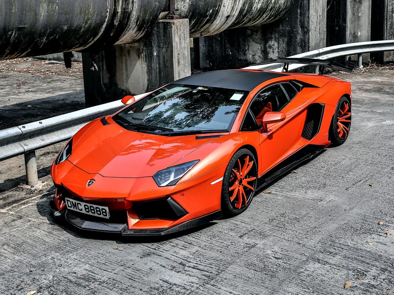 aventador, tuning, orange, ламборгини, обоя, lamborgini, автомобиль