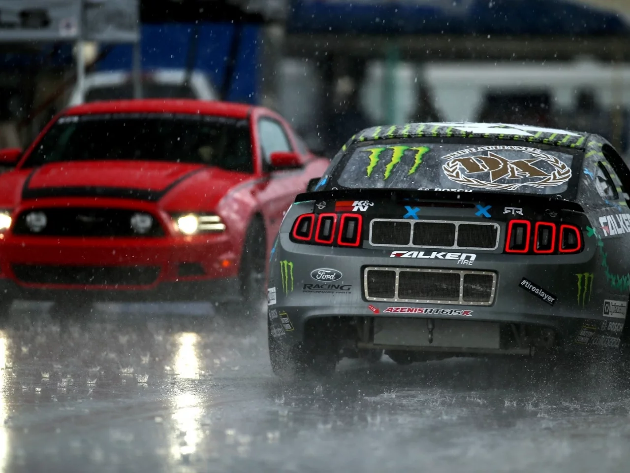 mustang, мустанг, ford, rtr, team, ртр, rain, tuning, lightsфорд, monster energy