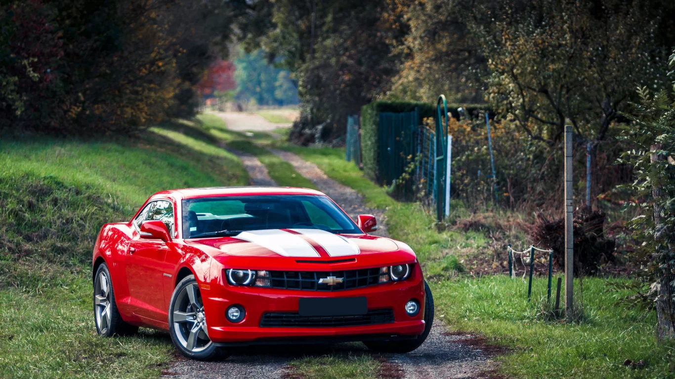 мускул кар, red, камаро, muscle car, chevrolet camaro, красный, шевроле
