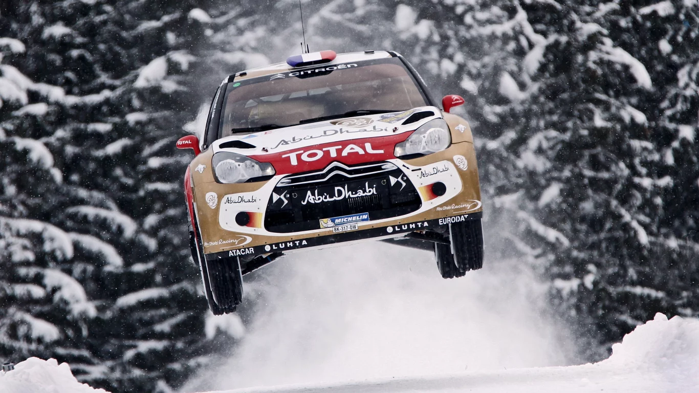 rally, скорость, ds3, летит, citroen, в воздухе, машина, wrc