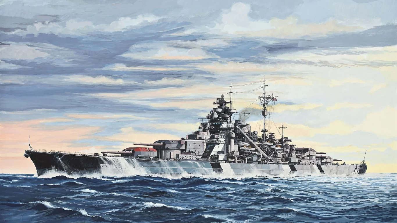 военный, флот, арт, корабль, германский, линкор