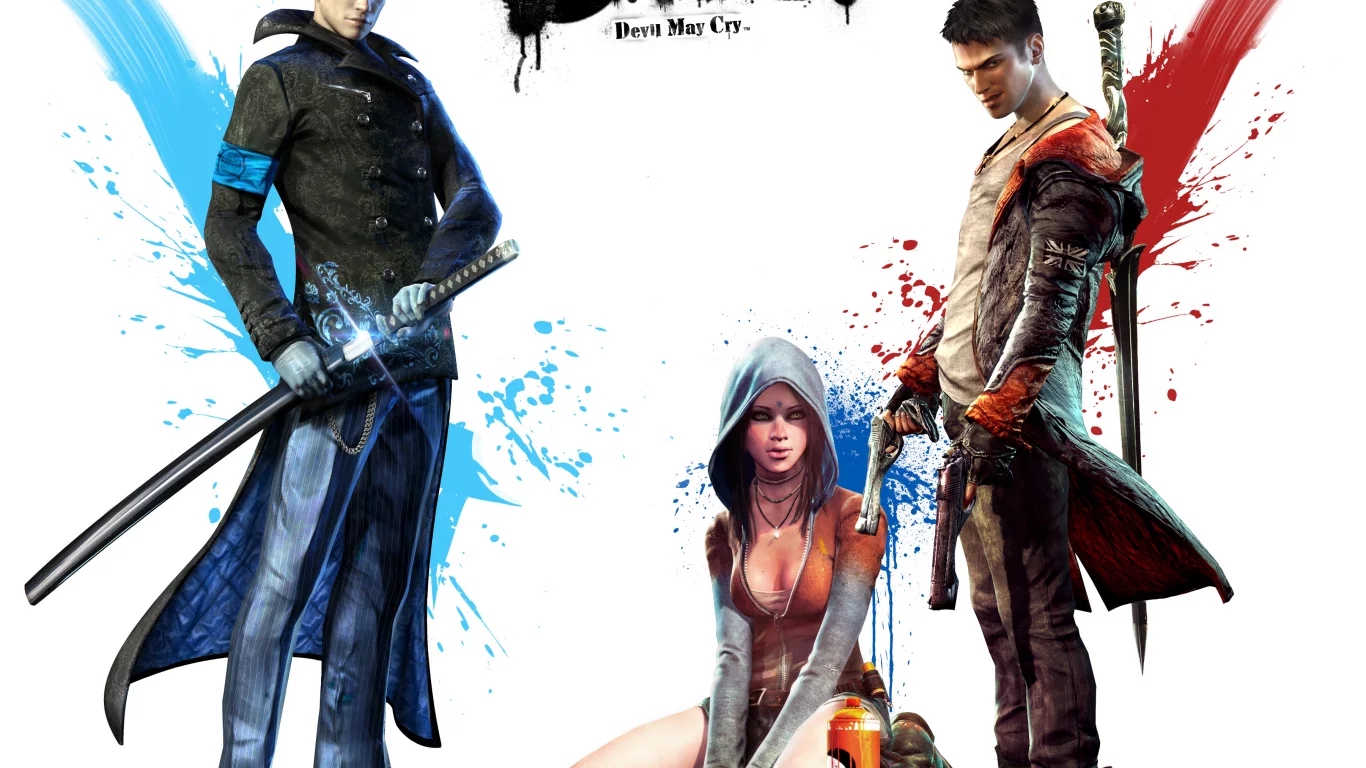 devil may cry 5, dmc, kat, dante, меч, пистолеты, vergil, верлигий